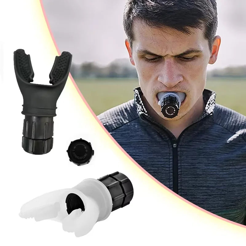 Breathing Exercise For Lungs Portable Breath Fitness Exerciser Device Endurance Workout With Adjustable Resistances To