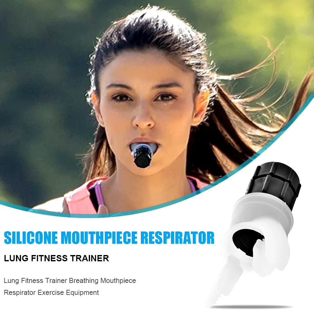 Breathing Exercise For Lungs Portable Breath Fitness Exerciser Device Endurance Workout With Adjustable Resistances To