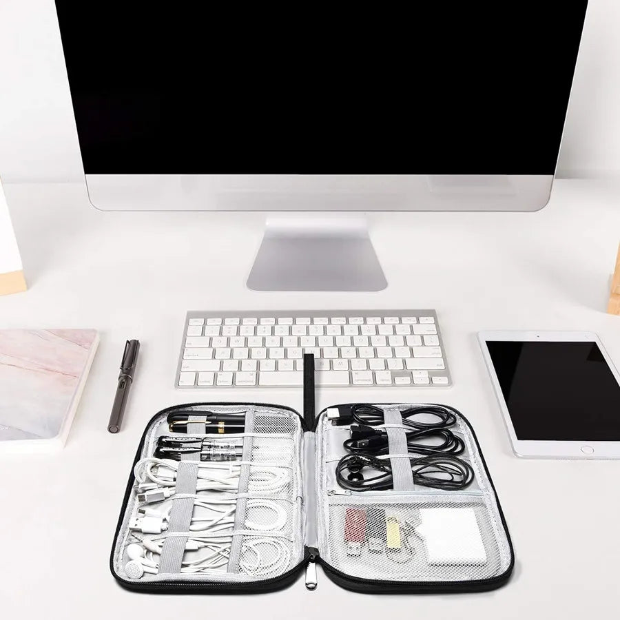 Portable Digital Storage Bag USB Gadget Waterproof Cable Organizer Pouch Electronics Devices Accessories Pack Supplies