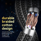 Vention CAT8 Ethernet Cable 40Gbps 2000MHz CAT 8 Networking Cotton Braided Internet Lan Cord for Laptops PS 5 Router RJ45 Cable