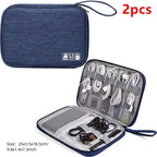 Portable Digital Storage Bag USB Gadget Waterproof Cable Organizer Pouch Electronics Devices Accessories Pack Supplies
