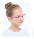 Blue Light Blocking Glasses for Kids Computer Glasses TR90 Frame Clear Lens Girl Boy Video Gaming Children Safety Eyewear