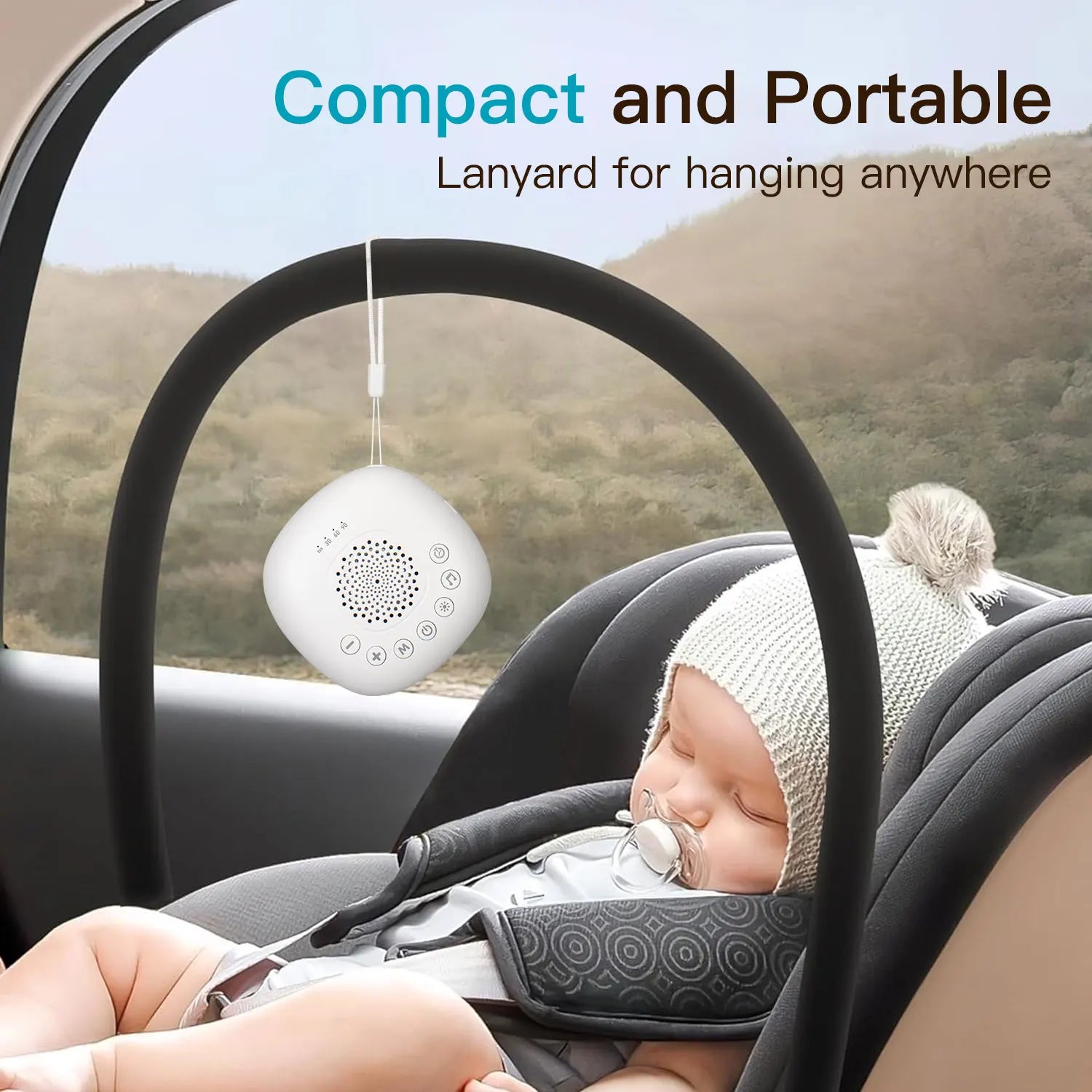 White Noise Sound Machine with 20 Soothing Sounds Sleep Aid for Babies Kids Adults  Rechargeable Night Light Newborn Gifts