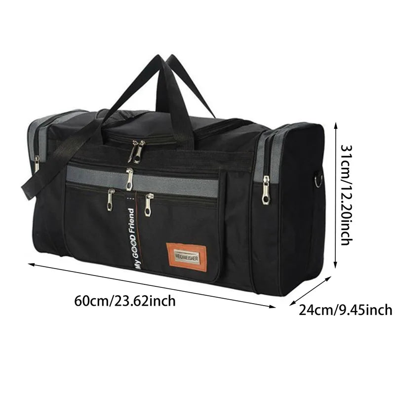 Women Men Nylon Travel Duffel Bag Carry On Luggage Bag Men Tote Large Capacity Weekender Gym Sport Holdall Overnight Bag Pouches