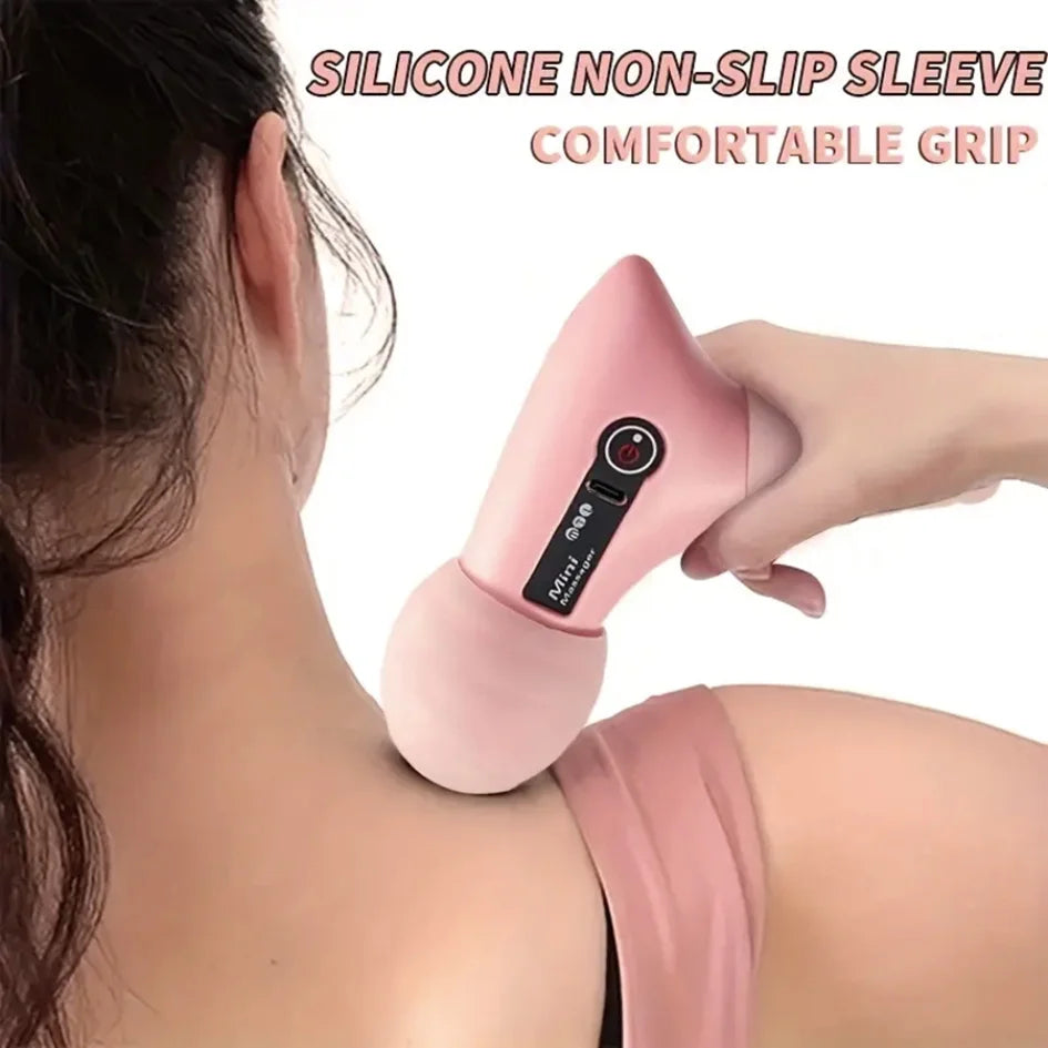Mini massage gun - Portable fitness muscle relaxation massager, quiet electric massage device for home/gym use, compact muscle