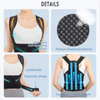Posture Corrector for Men&Women,Shoulder Straightener Upper&Lower Back Brace Adjustable Support Waist Back Pain Relief
