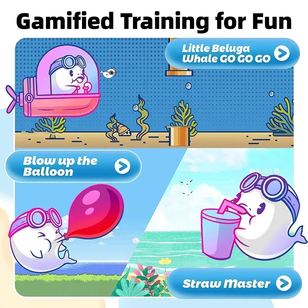 Breathing Trainer with Electric Manometer for Lung Expander Respiratory Muscle Trainer Therapy Inspiratory Expiratory