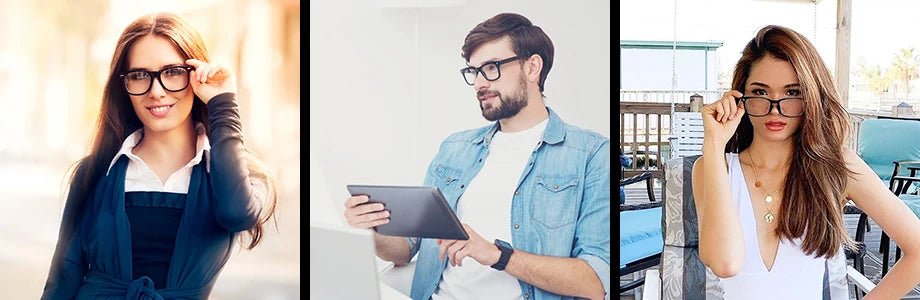 Classical Blue Light Blocking Glasses Square Computer Glasses Nerd Eyeglasses Frame Anti Blue Ray Computer Game Glasses