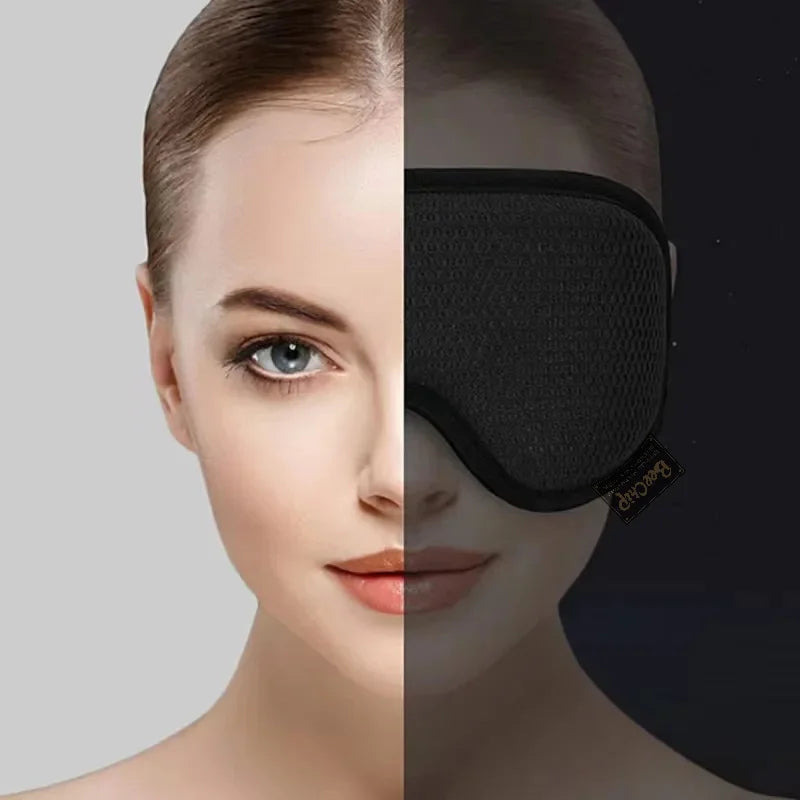 Black 3D Eye Mask Breathable Shading Sleeping Hot Sales Eye Mask Adjustable Strap Sleep Mask