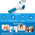 Breathing Trainer with Electric Manometer for Lung Expander Respiratory Muscle Trainer Therapy Inspiratory Expiratory