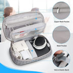 Portable Digital Storage Bag USB Gadget Waterproof Cable Organizer Pouch Electronics Devices Accessories Pack Supplies