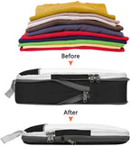 6PCS Travel Compressed Packing Cubes Storage Organizer Set With Shoe Bag Mesh Visual Luggage Portable Lightweight Suitcase Bag