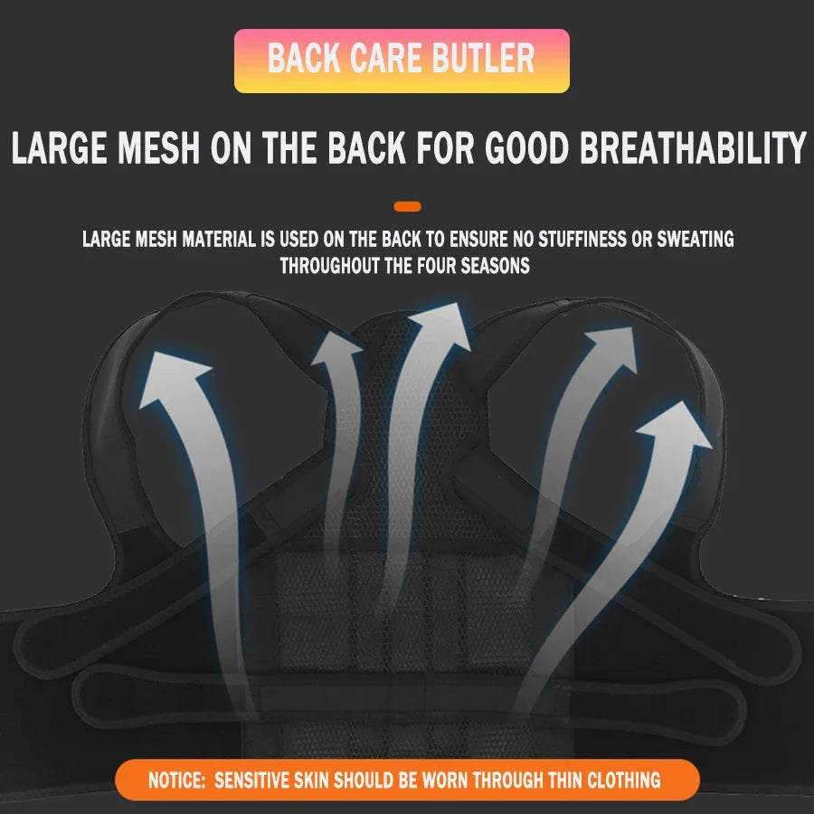 Posture Corrector for Men&Women,Shoulder Straightener Upper&Lower Back Brace Adjustable Support Waist Back Pain Relief