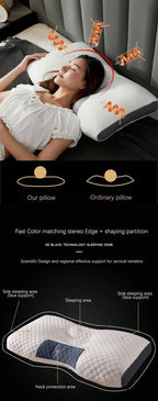 NEW Pillow Help Sleep And Protect The Neck Cervical Orthopedic Household Soybean Fiber Massage SPA Pillow For Sleeping 2025