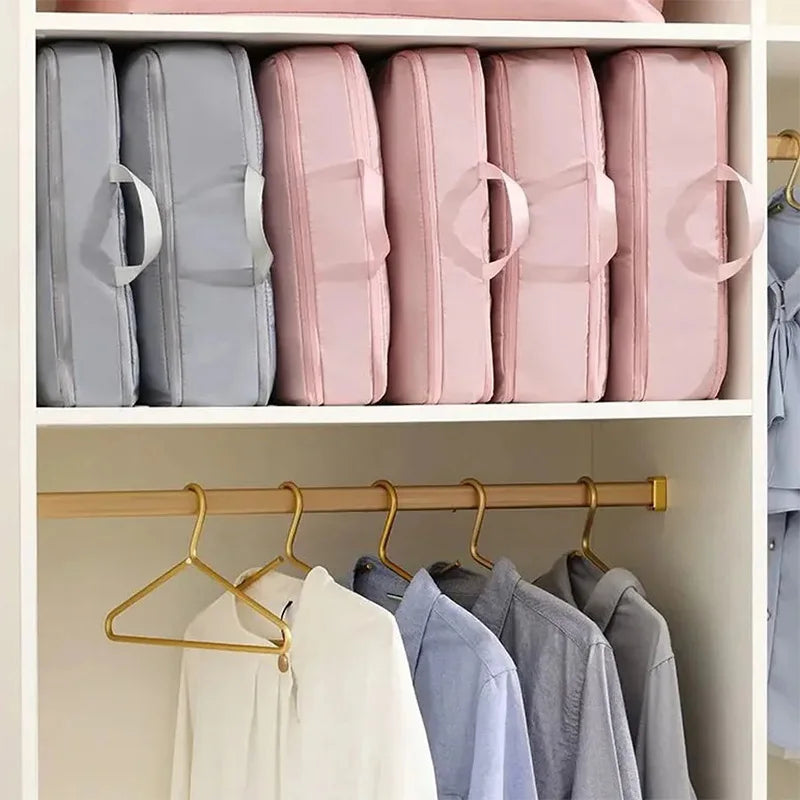 Large Travel Compression Packing Cubes Bag Portable Suitcase Clothes Organizers Waterproof Luggage Storage Cases Drawer Bags