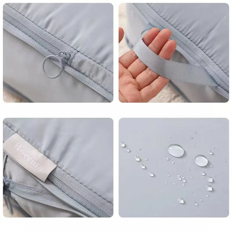 Large Travel Compression Packing Cubes Bag Portable Suitcase Clothes Organizers Waterproof Luggage Storage Cases Drawer Bags