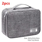 Portable Digital Storage Bag USB Gadget Waterproof Cable Organizer Pouch Electronics Devices Accessories Pack Supplies