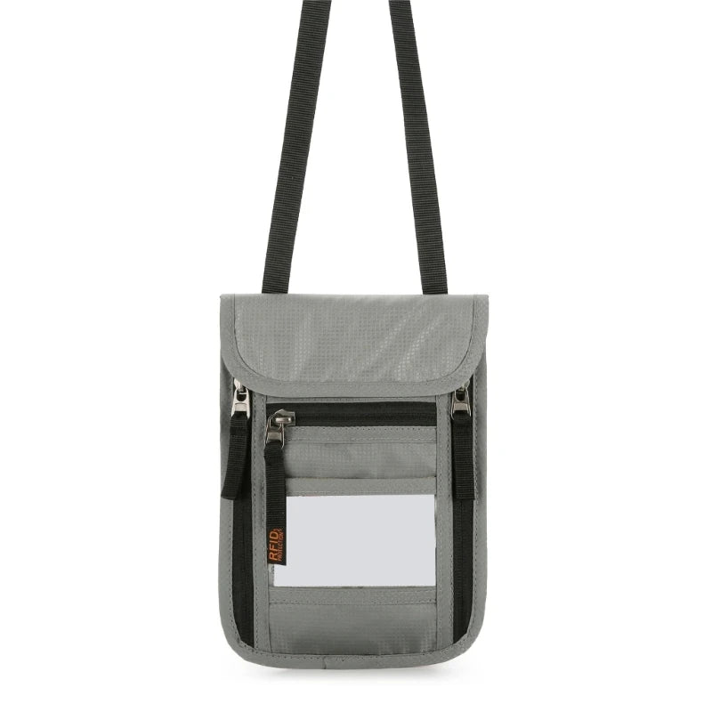 X5XA Travel Wallet Neck Holder Travel Crossbody Bag for Women and Man