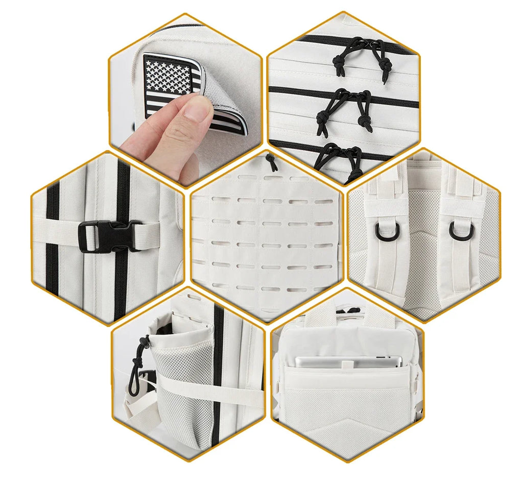 25L/45L Men's and Women's Tactical Backpacks , Outdoor Activities, Small School Backpacks with Water Bottle Holder