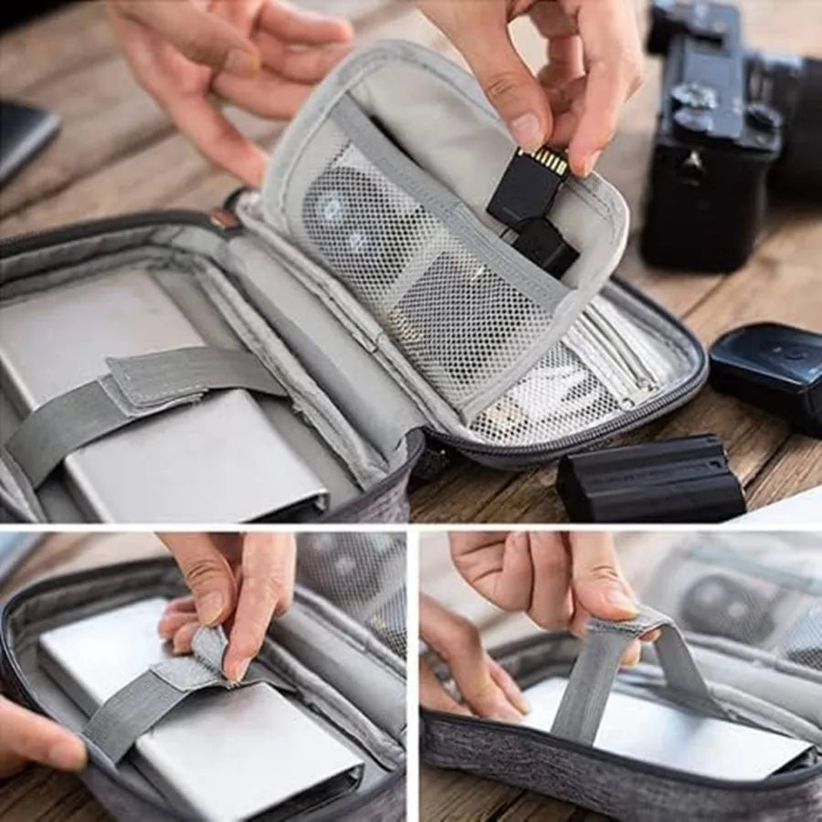 Portable Digital Storage Bag USB Gadget Waterproof Cable Organizer Pouch Electronics Devices Accessories Pack Supplies