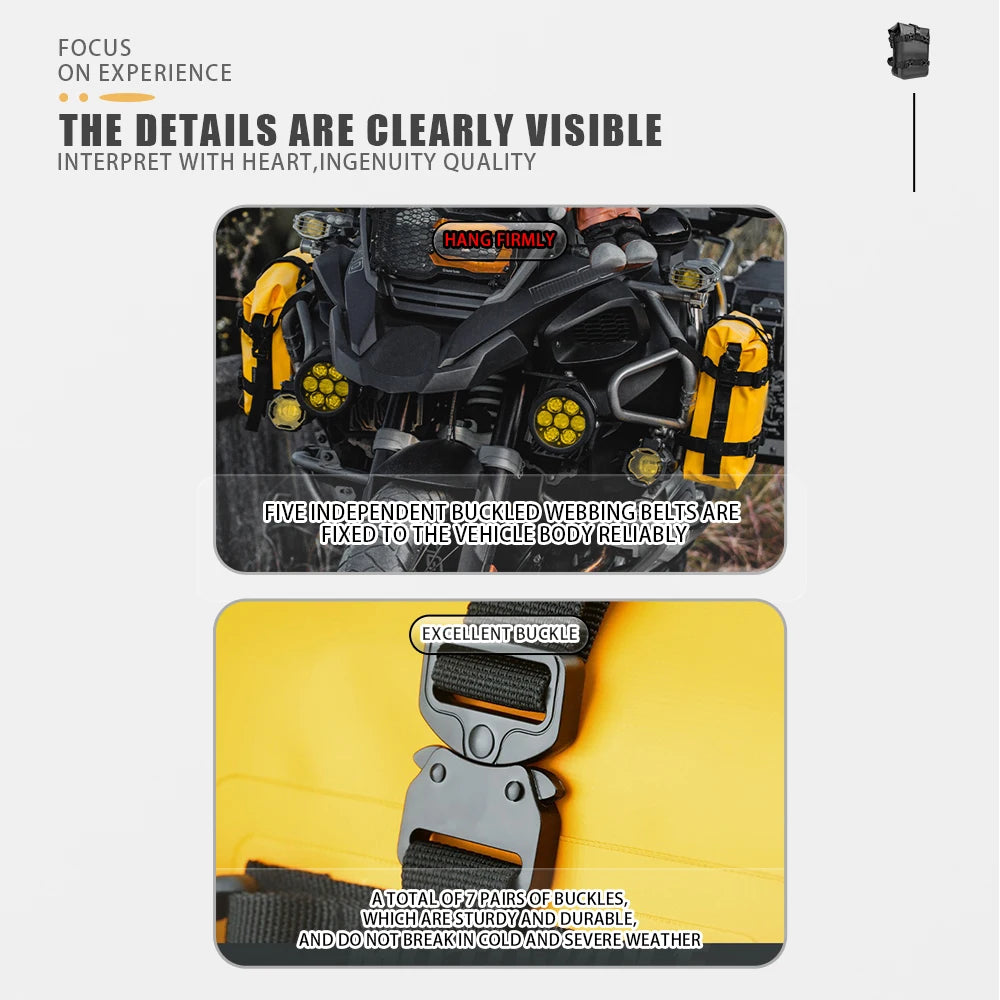 For BMW R1200GS R1250GS ADV For HONDA NC750X CB500X Motorcycle Frame Crash Bars Waterproof Bag Bumper Repair Tool Placement Bag