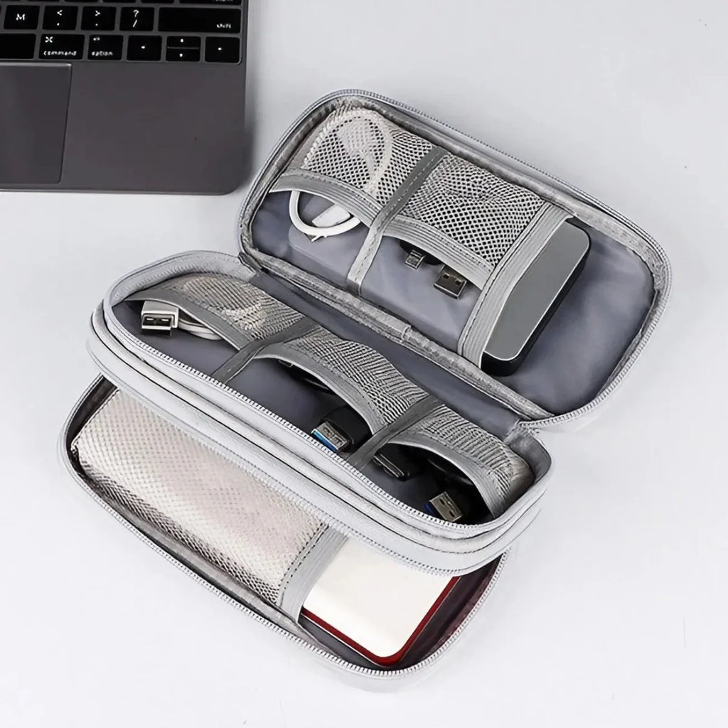Waterproof Electronics Organizer Pouch – Compact Cable & Earphone Storage Bag, the Perfect Christmas Tech Gift