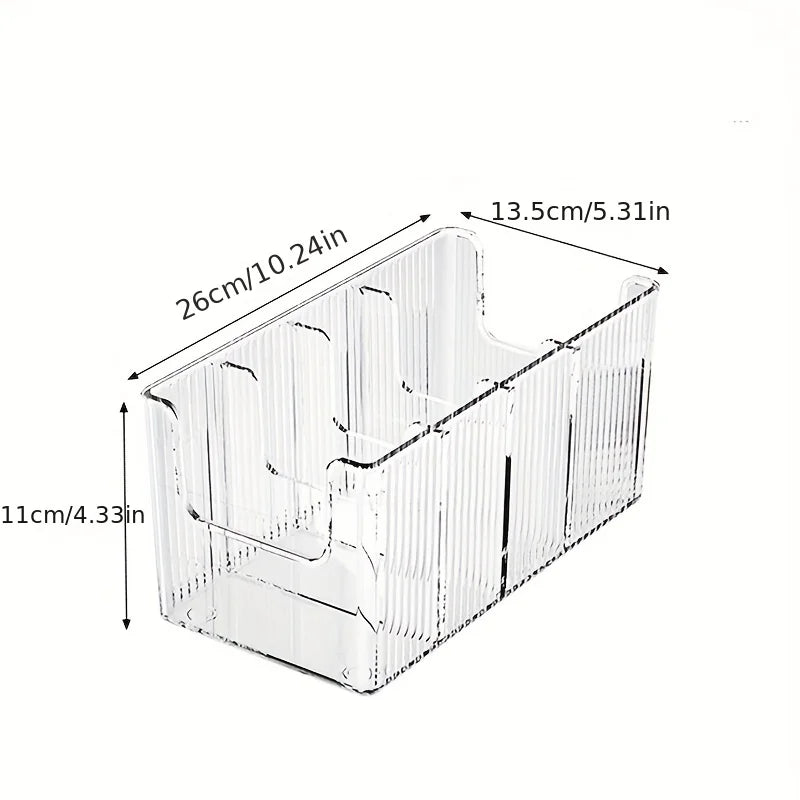 Transparent Plastic Belt Organizers and Detachable Compartments - Stylish Wardrobe Storage Boxes for Belts, Scarves and Ties