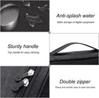 Portable Digital Storage Bag USB Gadget Waterproof Cable Organizer Pouch Electronics Devices Accessories Pack Supplies