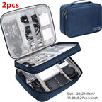 Portable Digital Storage Bag USB Gadget Waterproof Cable Organizer Pouch Electronics Devices Accessories Pack Supplies