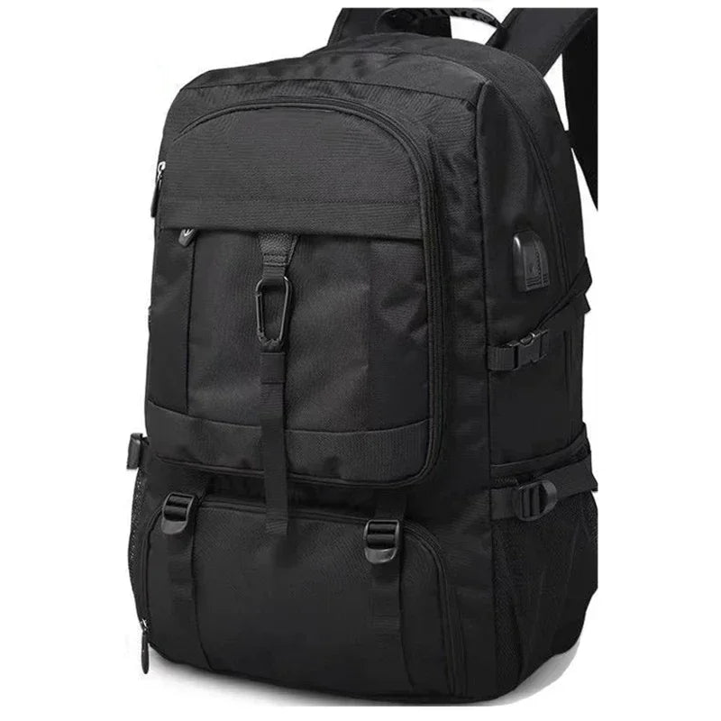 50L 80L Large Travel Backpack Men Separate Shoe Compartment Business Bag Outdoor Sports Waterproof Man Black Storage Backpacks
