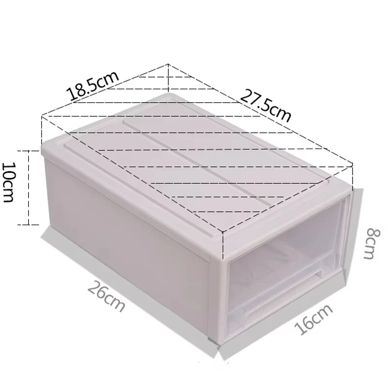Desktop Storage Box Drawer Stationery Organizer Stackable Storage Locker Dresser Wardrobe Clothing Organizers Makeup Sorting Box