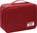 Portable Digital Storage Bag USB Gadget Waterproof Cable Organizer Pouch Electronics Devices Accessories Pack Supplies