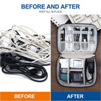 Portable Digital Storage Bag USB Gadget Waterproof Cable Organizer Pouch Electronics Devices Accessories Pack Supplies