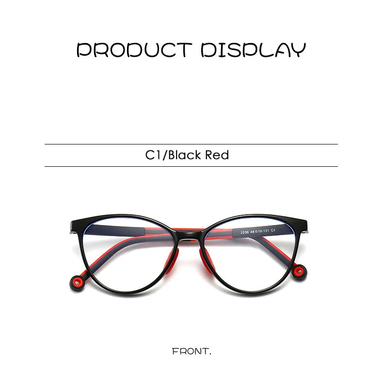 Blue Light Blocking Glasses for Kids Computer Glasses TR90 Frame Clear Lens Girl Boy Video Gaming Children Safety Eyewear