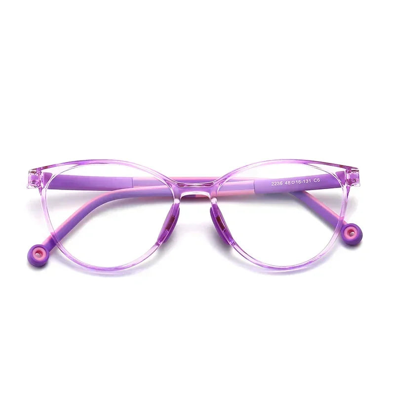 Blue Light Blocking Glasses for Kids Computer Glasses TR90 Frame Clear Lens Girl Boy Video Gaming Children Safety Eyewear