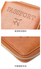 Travel Wallet Passport Holder Ticket Holder, Credit Card Case, Multi-functional Zippered Wallet with Wrist Strap