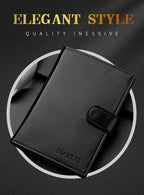 Stylish Travel Passport Bag Multi-Card Card Holder Portable Multi-Function Men's Wallet