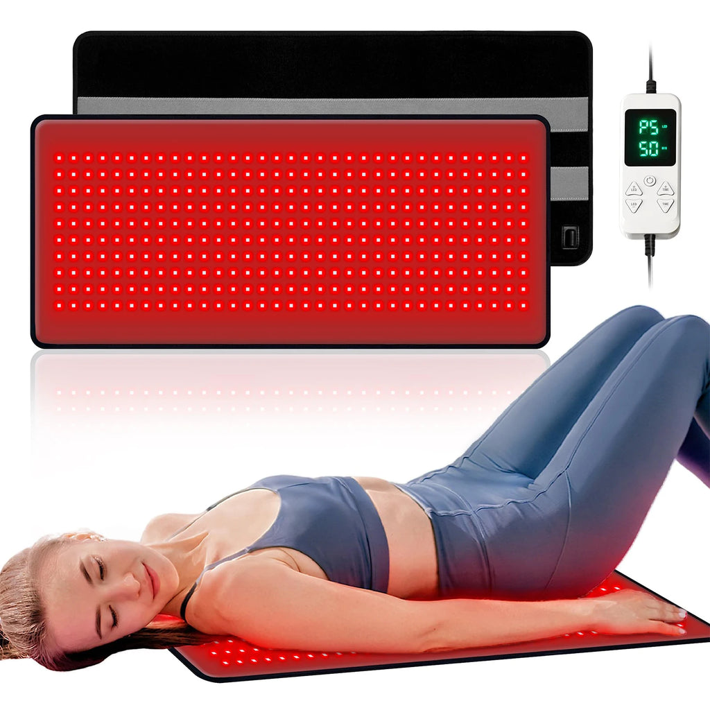 Hot selling：Hot Selling Red Light Therapy Mat for Full Body Temperature Control Flexible Mat Full Body Red Light Treatment for Y