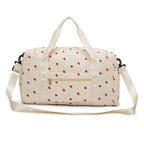 Corduroy Travel Tote Bag Large Capacity Carry On Travel Bag With Shoe Compartment Sports Fitness Bags For Women Duffle Bags