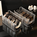 Transparent Plastic Belt Organizers and Detachable Compartments - Stylish Wardrobe Storage Boxes for Belts, Scarves and Ties