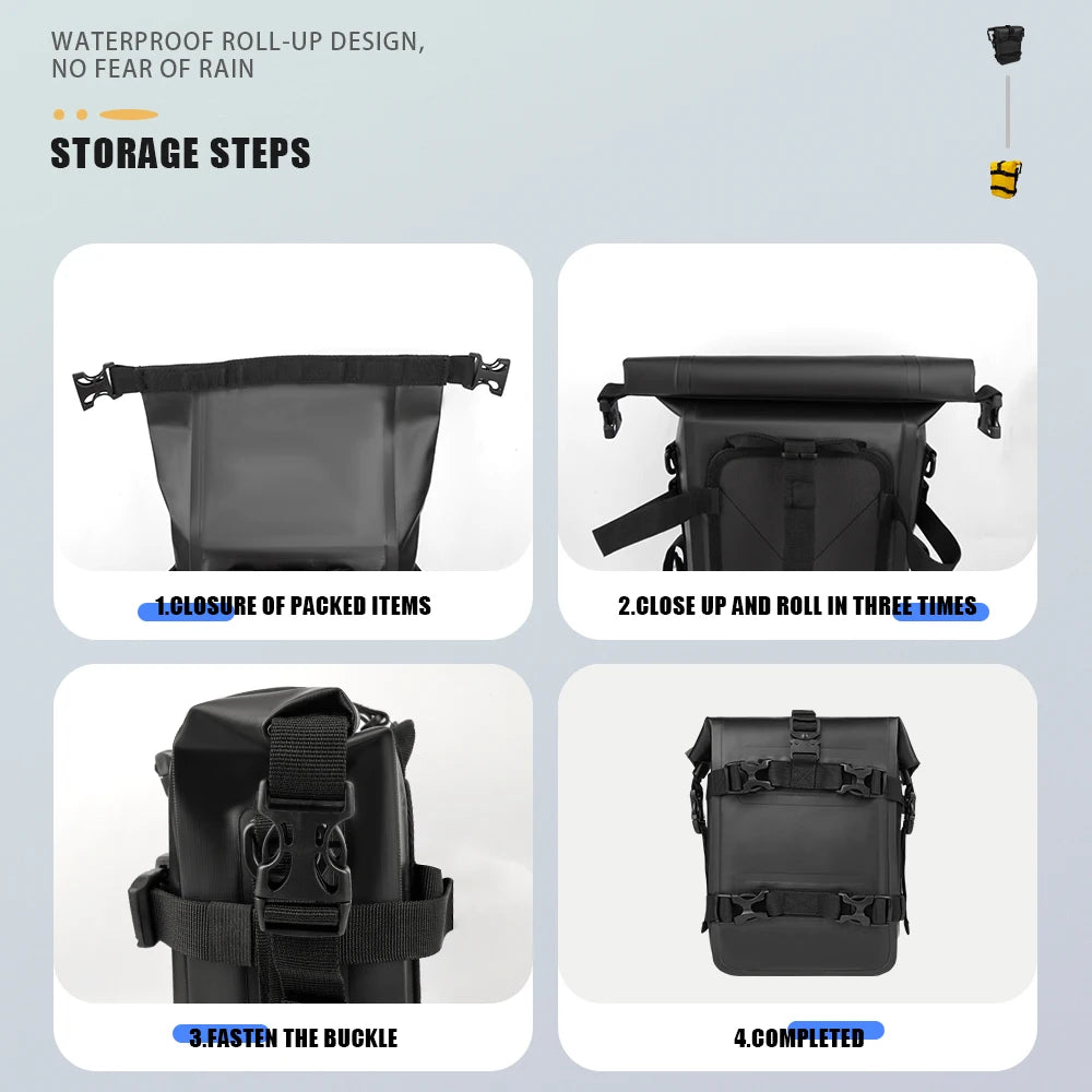 For BMW R1200GS R1250GS ADV For HONDA NC750X CB500X Motorcycle Frame Crash Bars Waterproof Bag Bumper Repair Tool Placement Bag