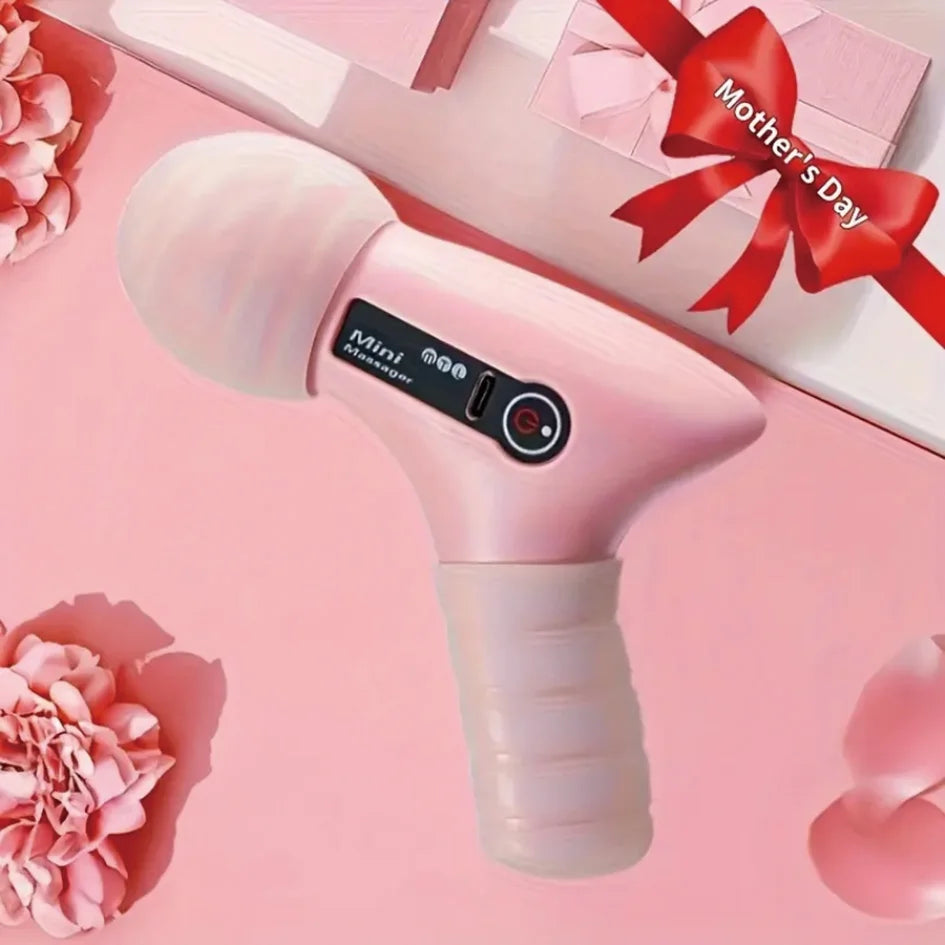 Mini massage gun - Portable fitness muscle relaxation massager, quiet electric massage device for home/gym use, compact muscle