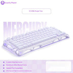 Gravastar K1 Mechanical Keyboard Bluetooth Wireless Aluminium Alloy Tri-Mode RGB Light E-sports Gaming Keyboard PC Accessories