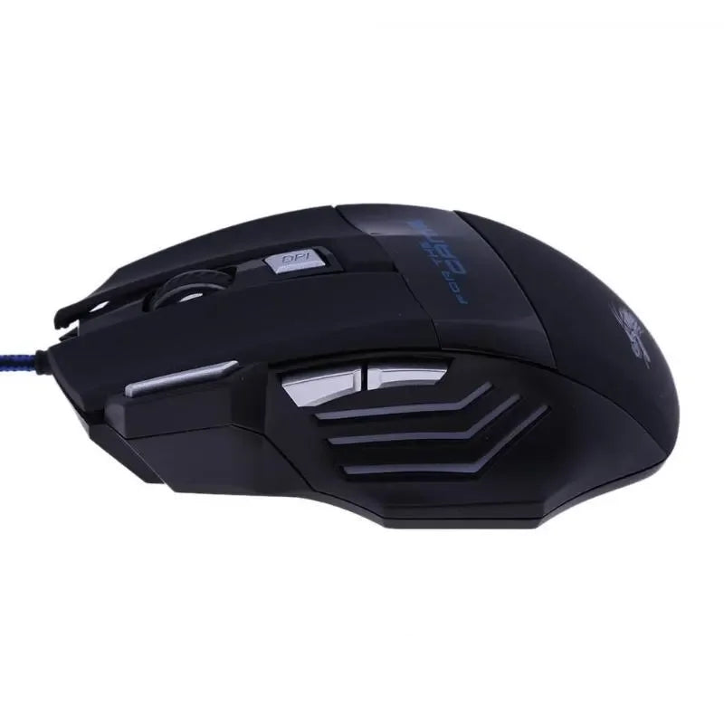Wired Gaming Mouse 5500DPI 7-Color LED Backlight Optical Mouse Gamer USB 7 Buttons PC Gamer Computer Laptop Desktop Mice