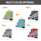 6PCS Travel Compressed Packing Cubes Storage Organizer Set With Shoe Bag Mesh Visual Luggage Portable Lightweight Suitcase Bag