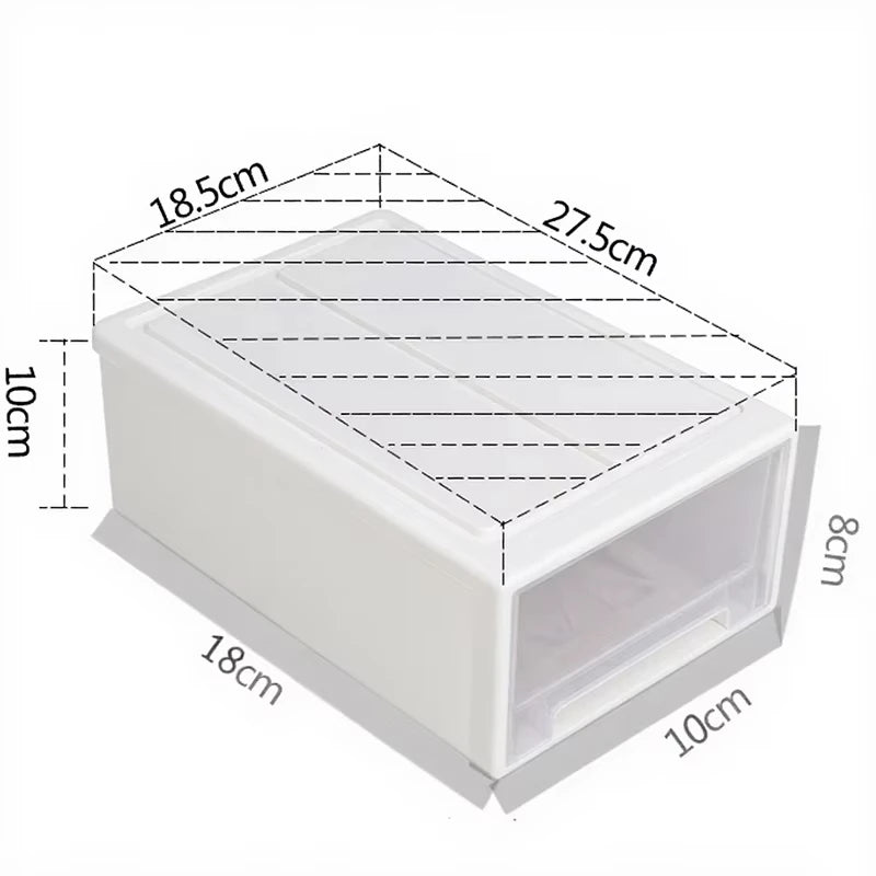 Desktop Storage Box Drawer Stationery Organizer Stackable Storage Locker Dresser Wardrobe Clothing Organizers Makeup Sorting Box
