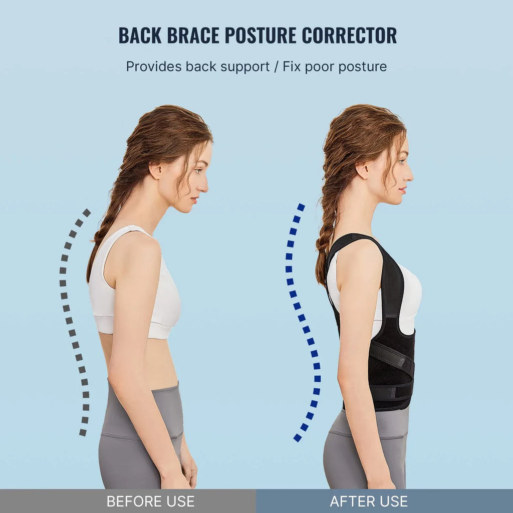 Posture Corrector for Men&Women,Shoulder Straightener Upper&Lower Back Brace Adjustable Support Waist Back Pain Relief