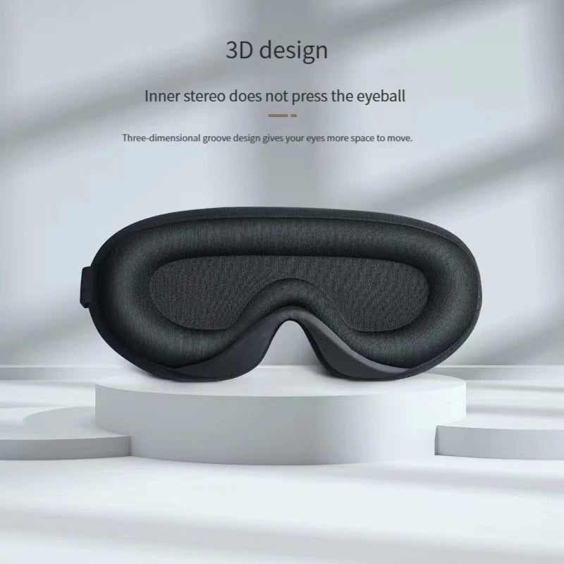 Black 3D Eye Mask Breathable Shading Sleeping Hot Sales Eye Mask Adjustable Strap Sleep Mask