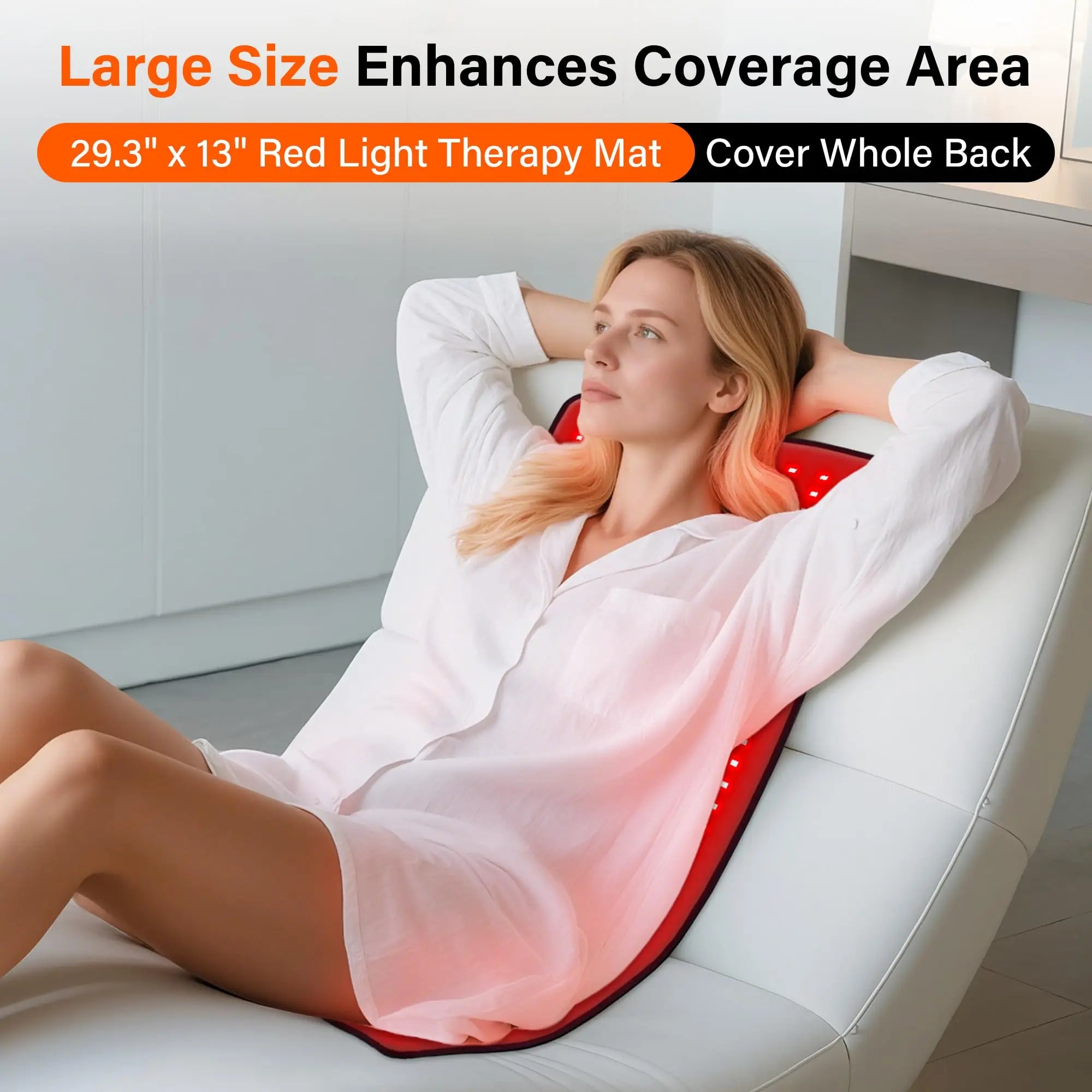 Hot selling：Hot Selling Red Light Therapy Mat for Full Body Temperature Control Flexible Mat Full Body Red Light Treatment for Y