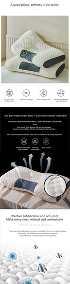 NEW Pillow Help Sleep And Protect The Neck Cervical Orthopedic Household Soybean Fiber Massage SPA Pillow For Sleeping 2025